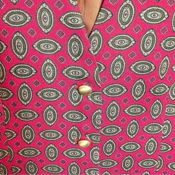 David Brooks Red ‎ Patterned Vest 12 - Picture 3 of 7